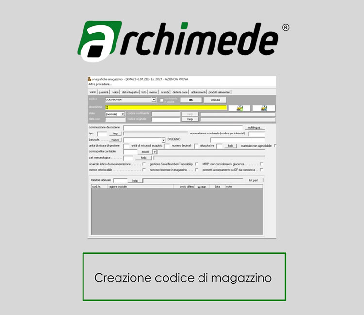 Eurosoft srl Archimede